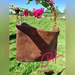 Gucci Brown Suede Shoulder Bag